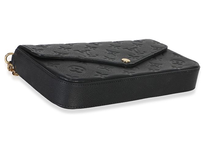 Louis Vuitton Black Monogram Empreinte Felicie Pochette Noir - vue 7