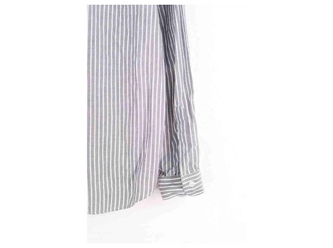 Camicia Ami in cotone grigia Taglia M Grigio - vista 4
