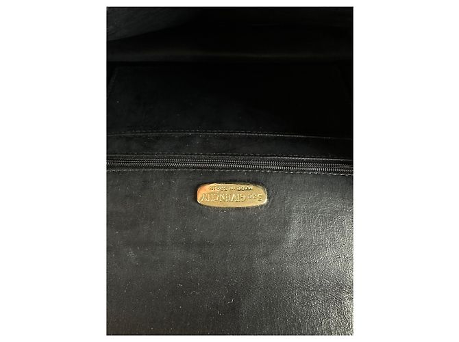 Vintage Givenchy Schultertasche aus Leder Schwarz Gold - Ansicht 5