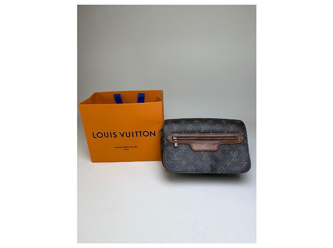 Vintage Louis Vuitton Monogram Canvas Crossbody Bag Brown Braun - Ansicht 12