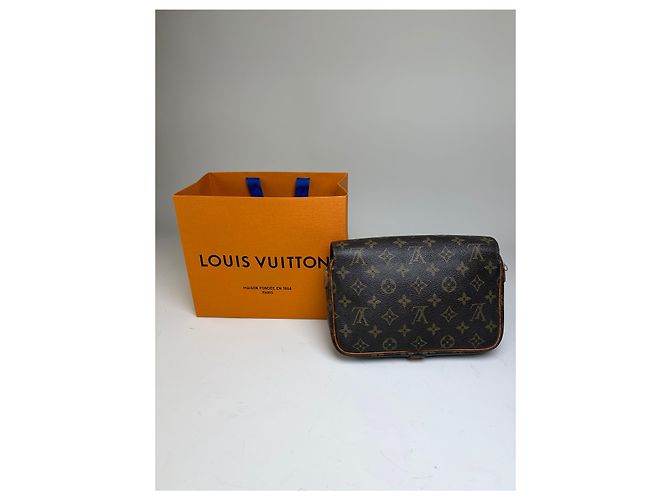 Vintage Louis Vuitton Monogram Canvas Crossbody Bag Brown Braun - Ansicht 2