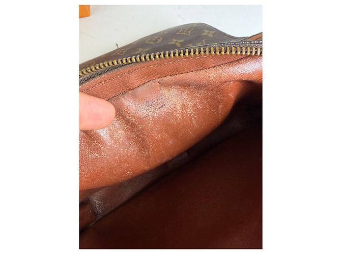 Vintage Louis Vuitton Monogram Canvas Crossbody Bag Brown Braun - Ansicht 4
