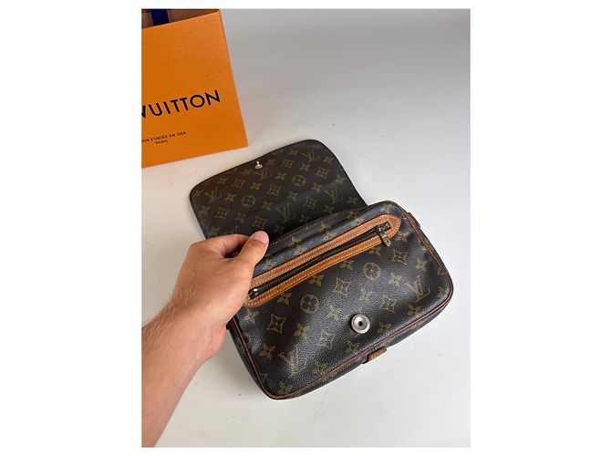 Vintage Louis Vuitton Monogram Canvas Crossbody Bag Brown Braun - Ansicht 5