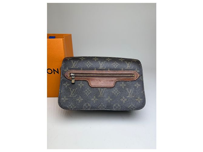 Vintage Louis Vuitton Monogram Canvas Crossbody Bag Brown Braun - Ansicht 7