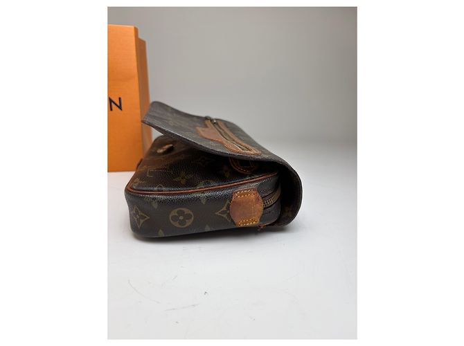 Vintage Louis Vuitton Monogram Canvas Crossbody Bag Brown Braun - Ansicht 8