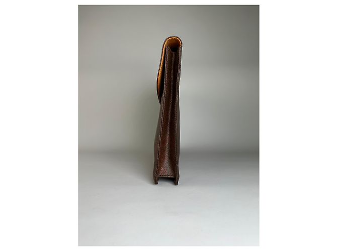 Vintage Etro Paisley Lederaktentasche Brown Rust Gold - Ansicht 6