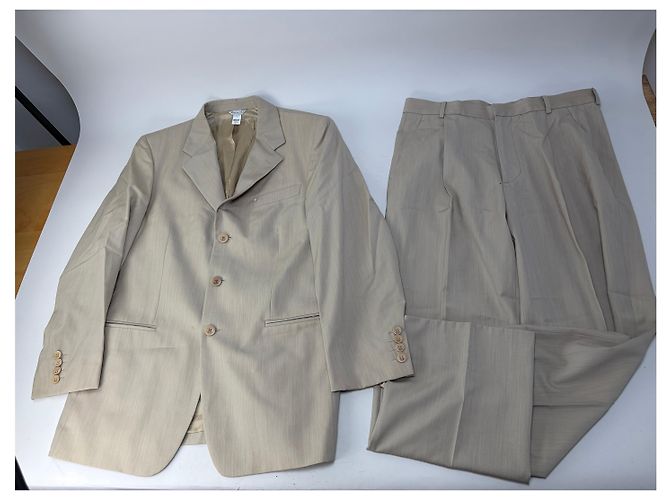 Completo Vintage Gianni Versace da uomo in misto seta Beige M - vista 15