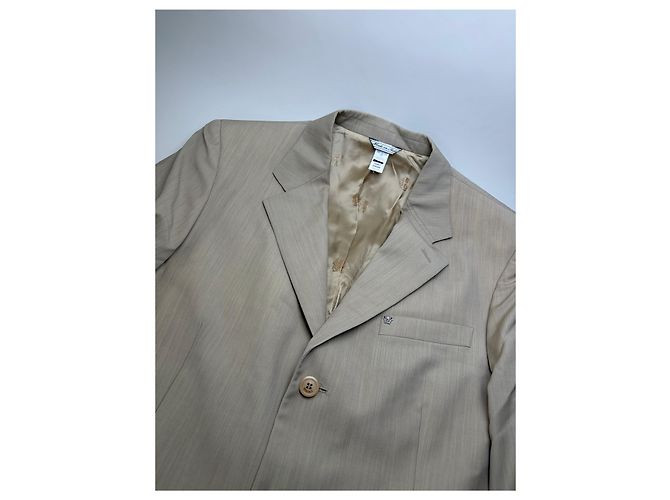 Completo Vintage Gianni Versace da uomo in misto seta Beige M - vista 4