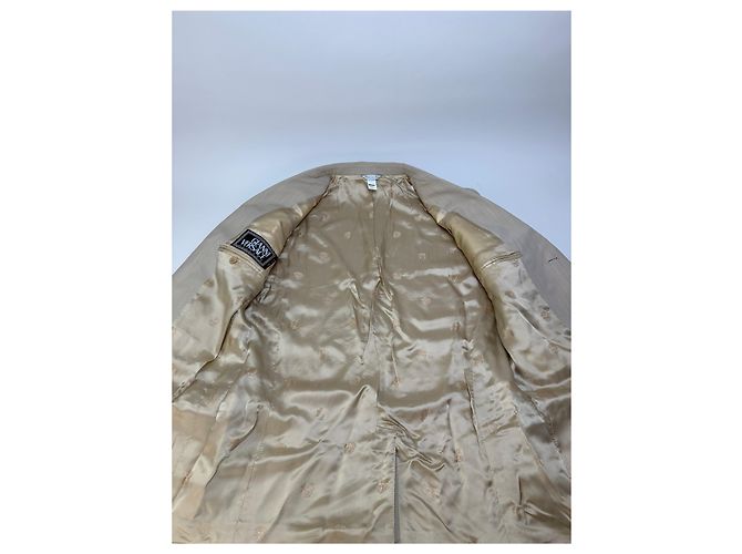 Completo Vintage Gianni Versace da uomo in misto seta Beige M - vista 8