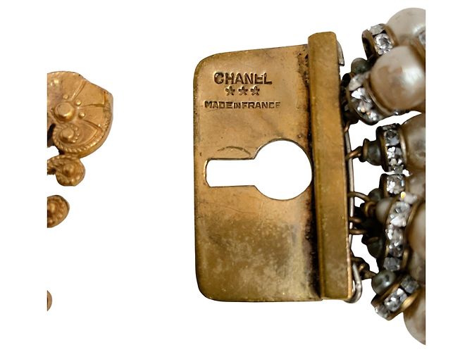Chanel RARE Vintage 1960er Haute Couture Gold / Perlen Accessoire Golden - Ansicht 4