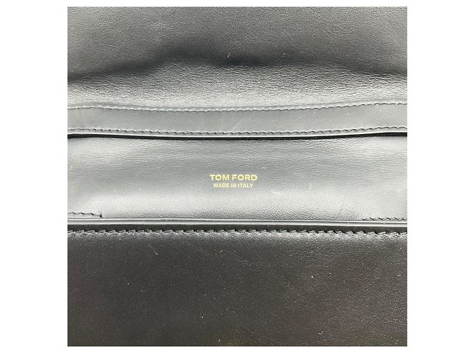 Borsa piccola Bianca in pelle nera Tom Ford Nero - vista 10