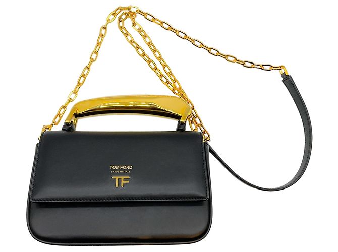 Borsa piccola Bianca in pelle nera Tom Ford Nero - vista 2