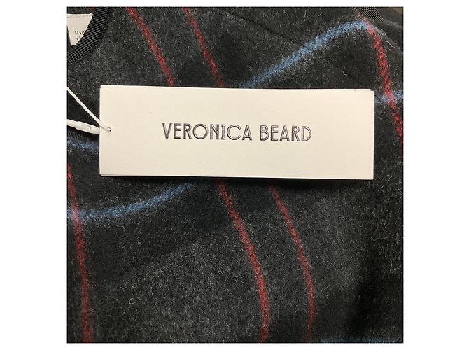 Abrigo Veronica Beard Black Multi Martine Dickey con bufanda Multicolor - vista 5