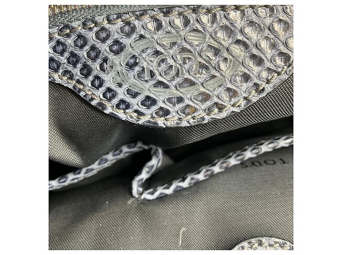 Tod's Handtasche aus Pythonleder in Schieferblau - Ansicht 8