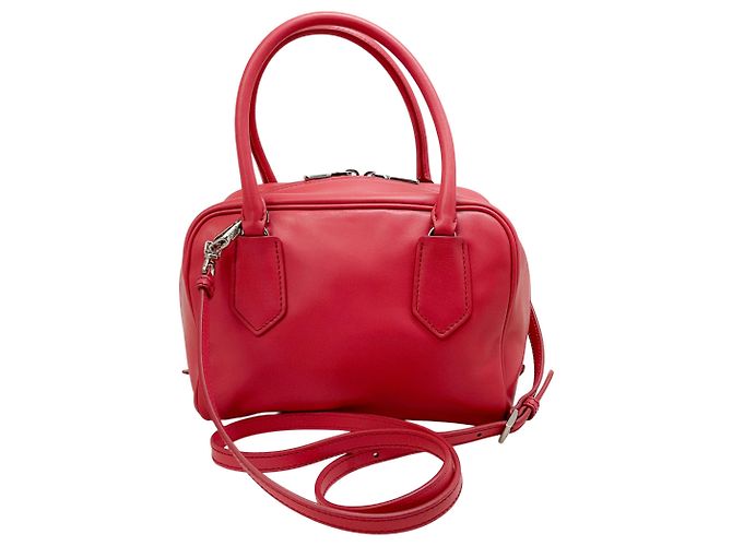 Borsa Bauletto 2 Way in pelle rosa Prada - vista 3