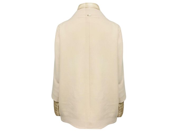 Abrigo de lana con cremallera frontal Herno Light Blush Pink / Champagne / Gold Metallic Trimmed Rosa - vista 3
