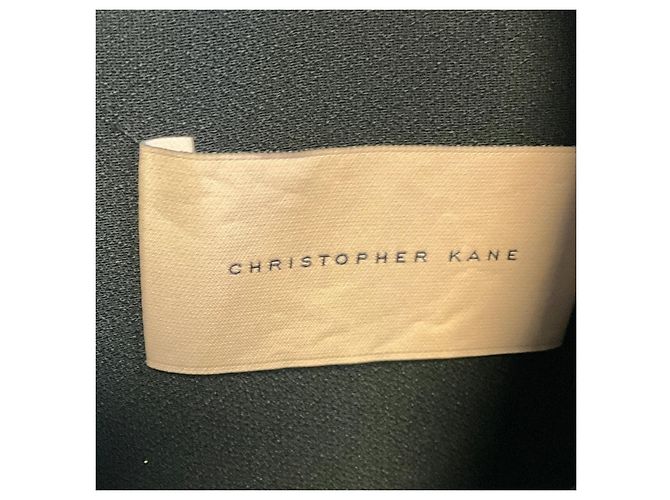 Vestido de cóctel Christopher Kane con bordado de corazón negro - vista 4