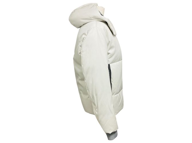 Chaqueta Puffer Acolchada con Capucha Blanca Balenciaga Blanco - vista 2