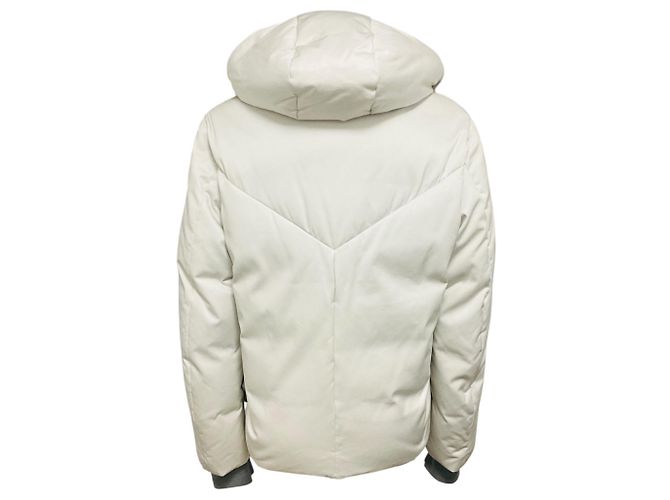 Chaqueta Puffer Acolchada con Capucha Blanca Balenciaga Blanco - vista 3