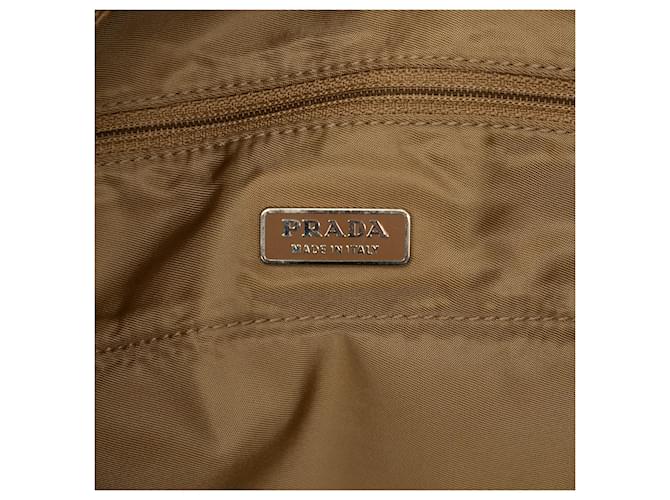 Tote bag Prada Tessuto marrone - vista 5