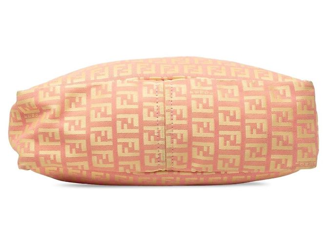 Tote verticale Fendi Zucchino Canvas rosa - vista 3