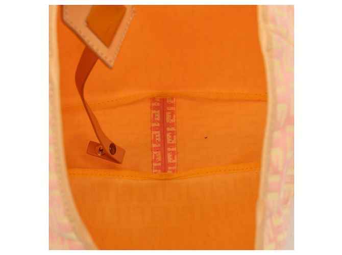 Tote verticale Fendi Zucchino Canvas rosa - vista 4