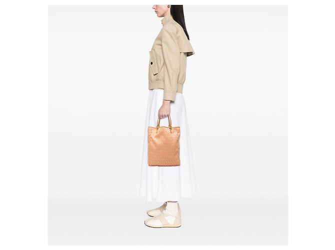 Tote verticale Fendi Zucchino Canvas rosa - vista 6