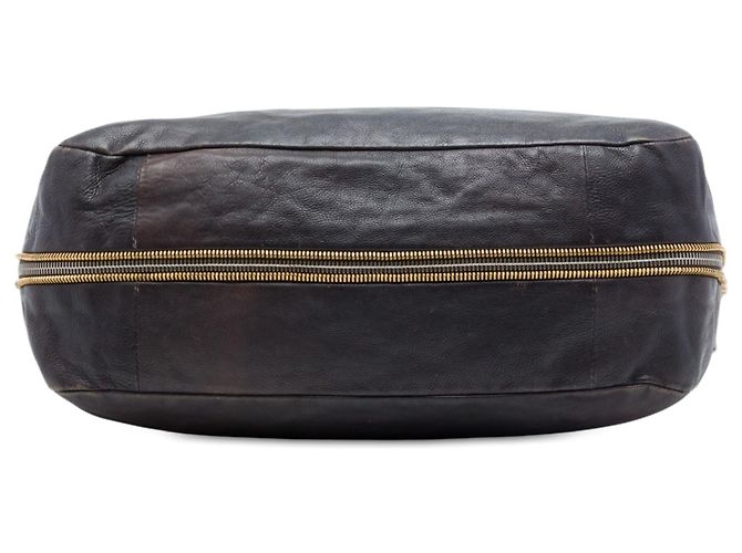 Borsa Tote convertibile Prada Ombre Vitello Daino marrone con zip laterale - vista 3