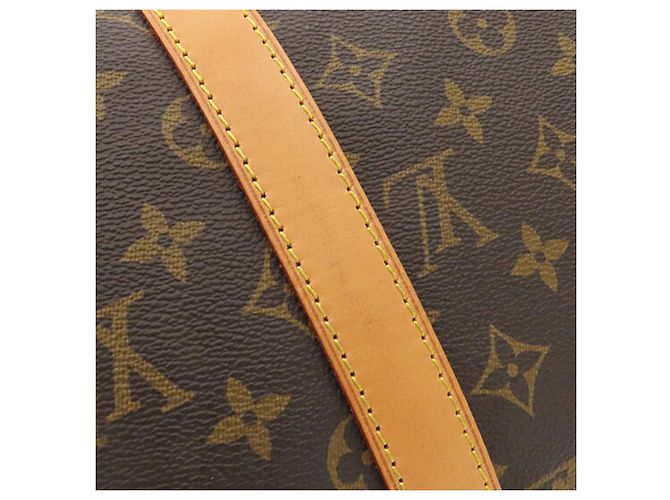 Borsa da viaggio Louis Vuitton Monogram Keepall Bandouliere 50 Marrone - vista 13