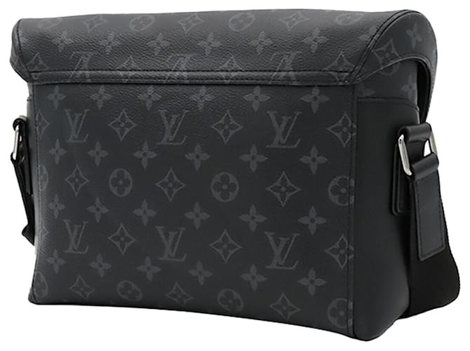 Borsa a tracolla Louis Vuitton Monogram Eclipse Voyager PM Nera Nero - vista 2
