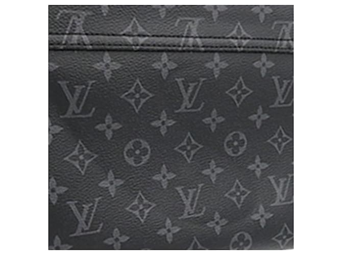 Borsa a tracolla Louis Vuitton Monogram Eclipse Voyager PM Nera Nero - vista 9