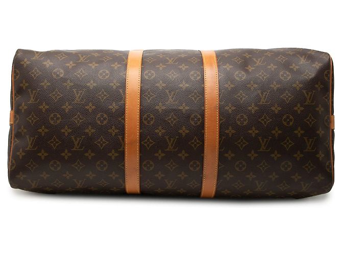 Borsa da viaggio Louis Vuitton Monogram Keepall Bandouliere 55 Marrone - vista 3