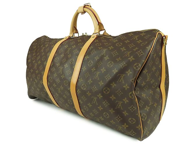 Borsa da viaggio Louis Vuitton Monogram Keepall Bandouliere 60 Marrone - vista 2
