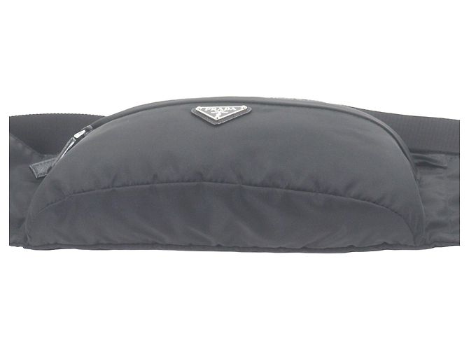 Borsa cintura Prada Tessuto Nera Nero - vista 3