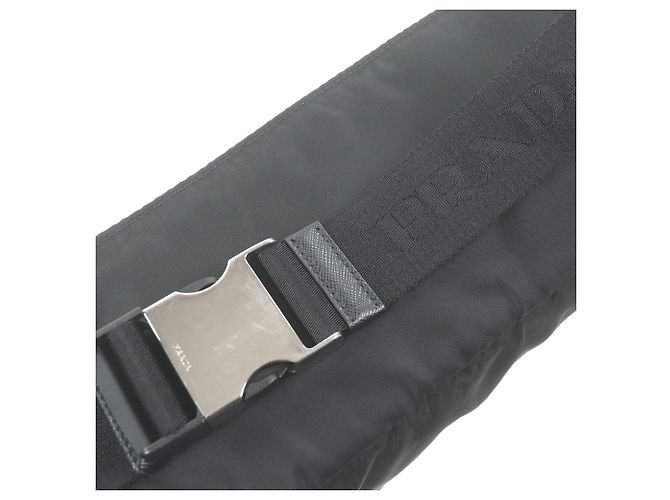 Borsa cintura Prada Tessuto Nera Nero - vista 8