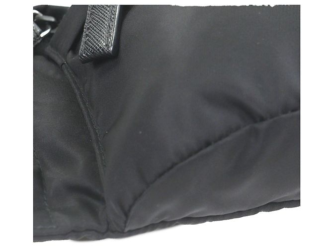 Borsa cintura Prada Tessuto Nera Nero - vista 9