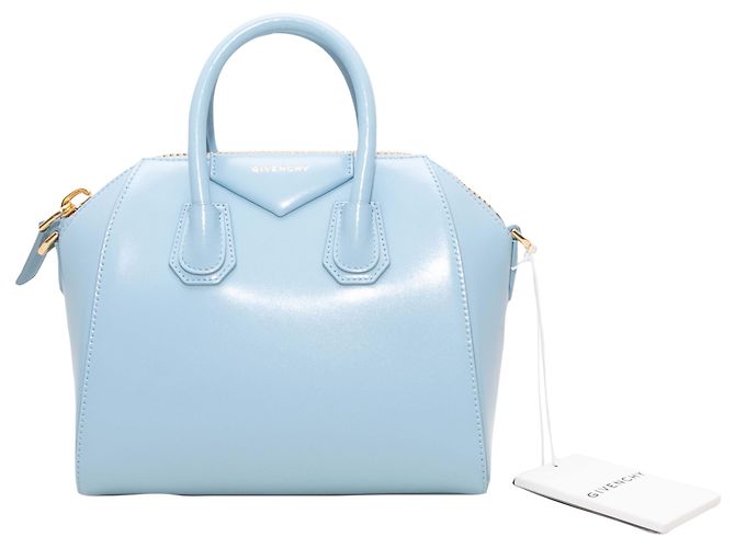 Borsa convertibile in vernice Givenchy azzurro chiaro Blu - vista 2