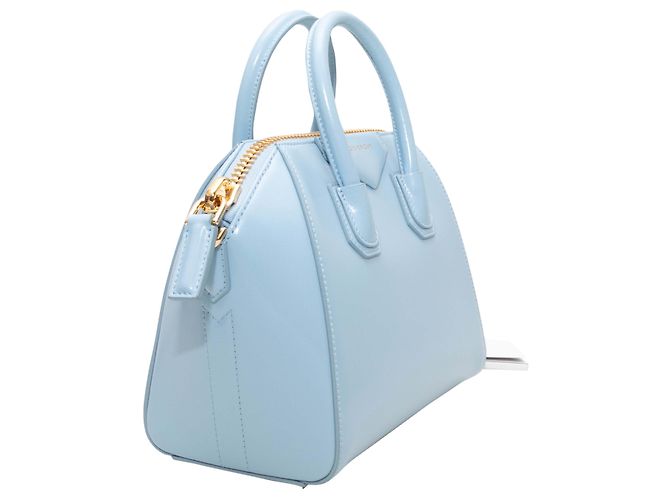 Borsa convertibile in vernice Givenchy azzurro chiaro Blu - vista 3