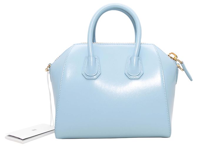 Borsa convertibile in vernice Givenchy azzurro chiaro Blu - vista 4