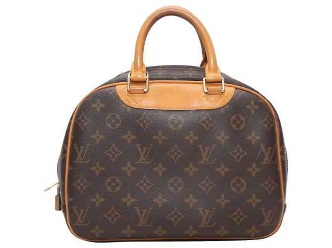 Borsa Louis Vuitton Trouville Marrone - vista 3