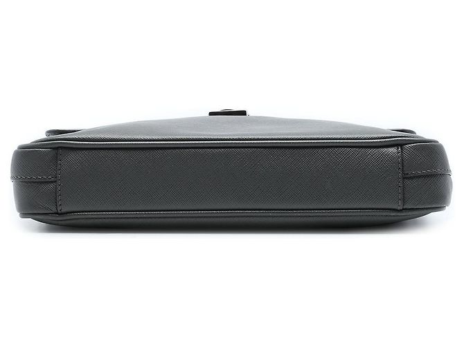 Borsa Messenger da Viaggio Prada Saffiano Grigia Grigio - vista 3