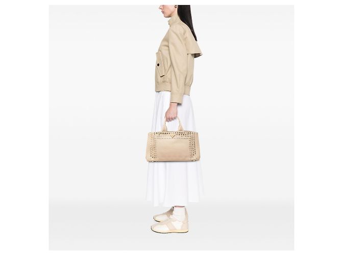 Sac à main Prada Large Canvas Canapa Bijoux Beige - vue 6