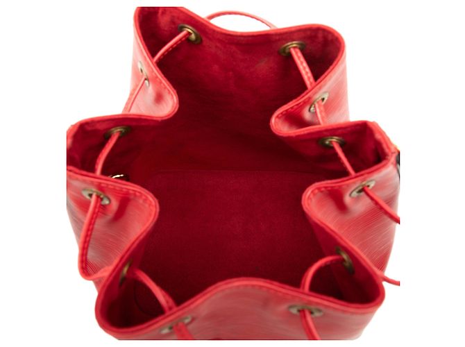 Borsa a secchiello Louis Vuitton Epi Petit Noe rossa Rosso - vista 4