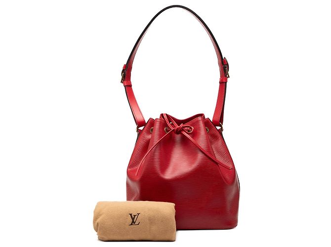 Borsa a secchiello Louis Vuitton Epi Petit Noe rossa Rosso - vista 7