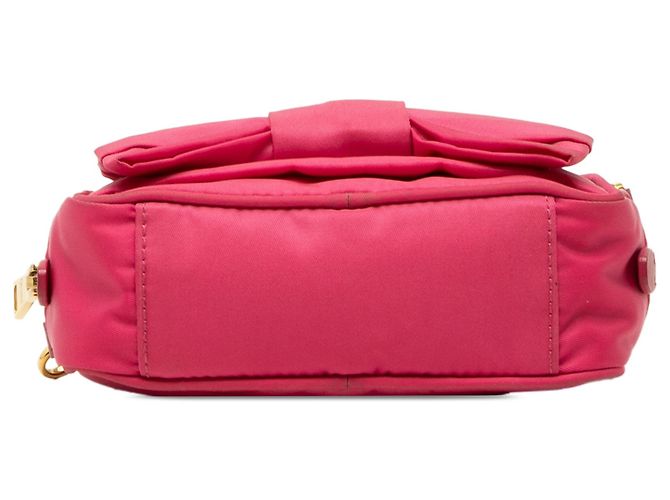 Bow Borsa Camera Prada Tessuto Fiocco Rosa - vista 3