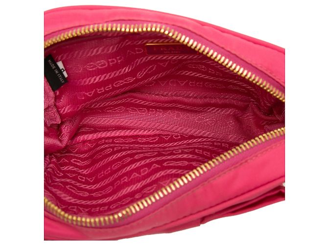 Bow Borsa Camera Prada Tessuto Fiocco Rosa - vista 4
