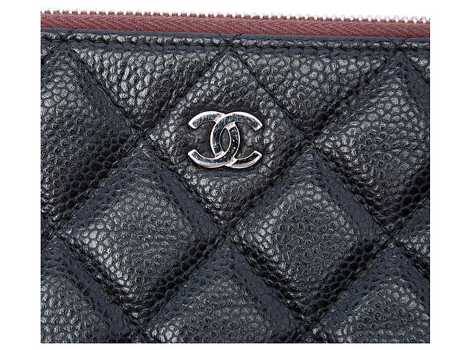 Black Chanel Large Quilted Caviar O Case Clutch - view 5