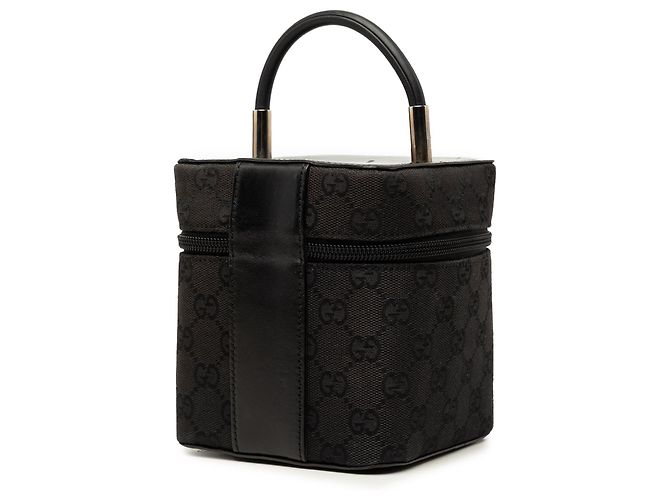 Borsa beauty Gucci Mini GG Canvas Nera Nero - vista 2