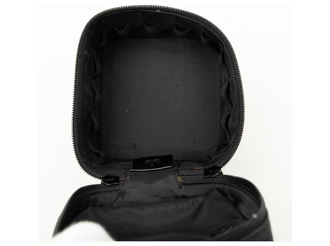 Borsa beauty Gucci Mini GG Canvas Nera Nero - vista 4