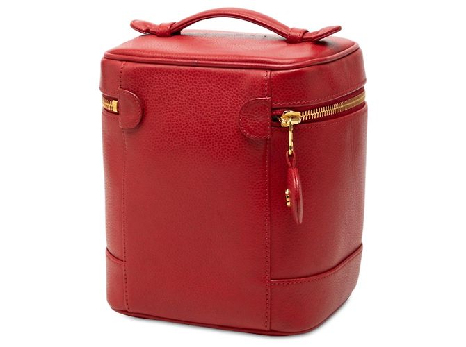 Borsa Vanity Chanel CC Caviar Rossa Rosso - vista 2